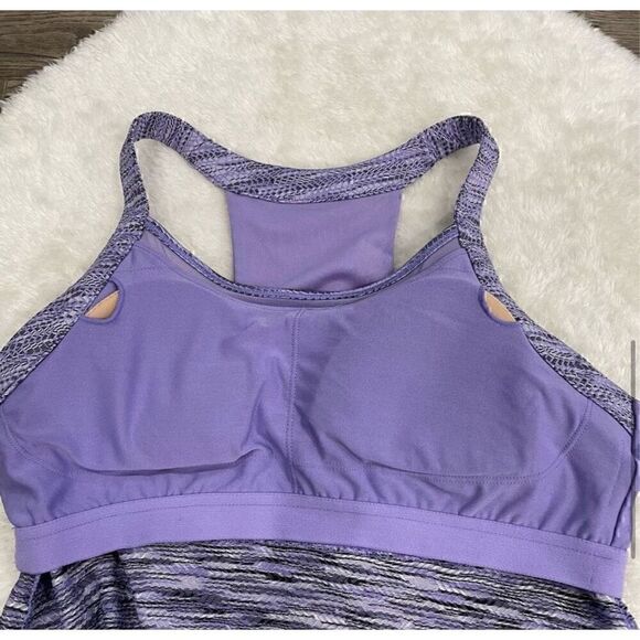 Mondetta Athletic Racerback Dress Purple Womens Sz Medium Built in Bra MPG - Picture 7 of 10